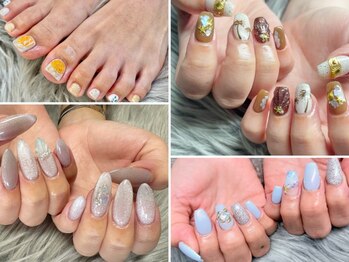 ビューティーサロンフルール(fleur)の写真/季節に合わせたトレンドデザインをご用意！ご新規様オフ無料☆【サロン人気No.1♪定額5,500円～】