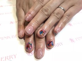 ～ドライフラワーネイル～