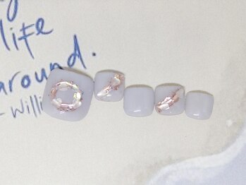 ネイルライフ(NailLife)/シェルハートニュアンスフット