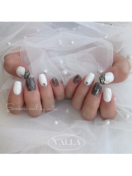 サンカリネイル バイ ヴァラ 新居浜 船木店(sankari nail by VALLA)/韓国発VALLANAILモノクロアート