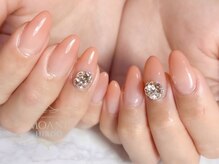モアニ ヒロオ 恵比寿店(MOANI Hiroo)/グラデーション×ビジューネイル
