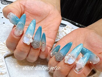 ジョリー 柏店(Jolie)の写真/ゆめかわ系も大人キレイも楽しめる♪スカルプや華やかアートでワクワクする可愛い指先に！