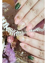 ユイアス(YUias...)/春マーブルネイル