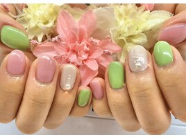 立和名/桜色ネイル