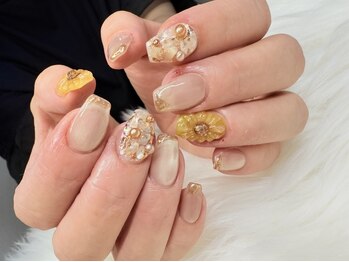 ひまわりネイル