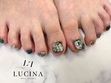 ネイルスタジオ ルキナ(LUCINA)/H-813ブルーニュアンスフット