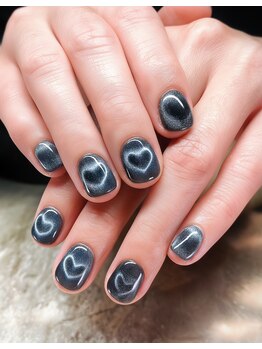 ヒットヘッドネイル(HIT HEAD NAIL)/ハートマグ×ブラック