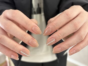 リリーネイル 大濠店(Lily nail)/シンプル×ストーン