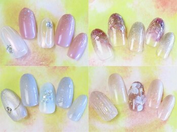 ムーア 宮崎店(mooa)の写真/初夏にぴったり！可愛いも大人っぽいも叶うトレンド定額ネイルで、指先を華やかに彩ろう☆