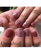 クリスタルネイル ボンベルタ橘店(CRYSTAL NAIL)/ピンクネイル