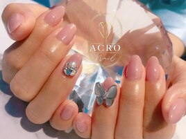 流行のバタフライネイル♪