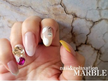 ネイルアンドリラクゼーション マーブル(MARBLE)/持ち込みネイル￥7,700