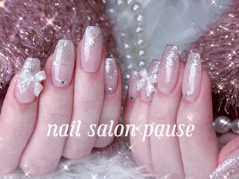 ポーズ 上野 御徒町(PAUSE)/長さ出し ☆ キラキラネイル