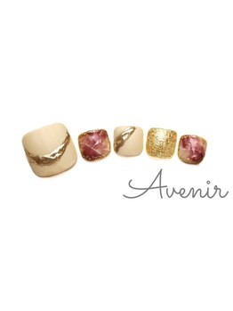 アヴィニール 表参道(Avenir)/うねうねミラー　ネイル