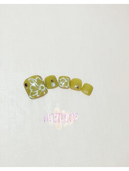 アネモネ(ANEMONE)/手描きフラワーネイル☆