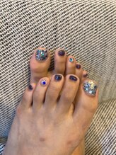 オマモリ ネイル 心斎橋店(omamori nail)/kirakira フットネイル