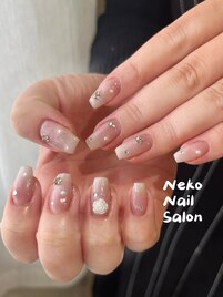 カラグラ　ラメグラ　バラネイル