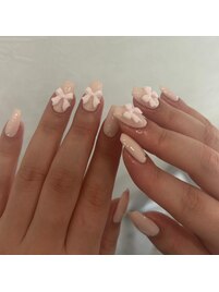 ワンカラー×リボン