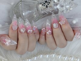 【Gel-X】長さ出し クリアネイル
