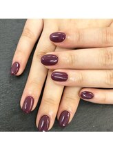 イーズネイル 堺(e's Nail)/ボルドー ワンカラー 秋ネイル