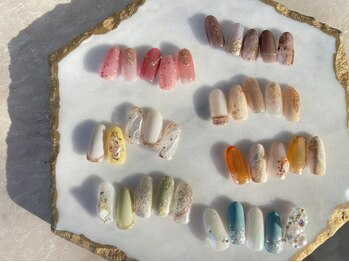 レアゼル(Le’a zele)の写真/【定額】アートやり放題9000円!月に一度のお楽しみネイルを是非《nail salon Le’a zele》にお任せ下さい☆