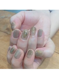 ニュアンスネイル/ゴールド/夏