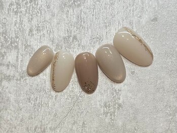 カシータ(casita)/肌馴染みくすみ秋色ネイル