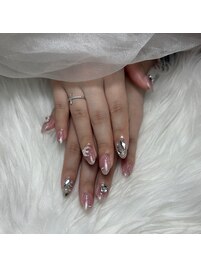 ちゅるちゅるワンホンネイル