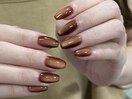 マグネットネイルブラウンカラー