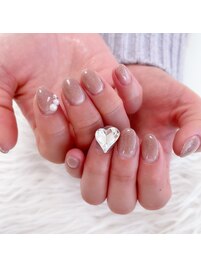 ハートスワロネイル