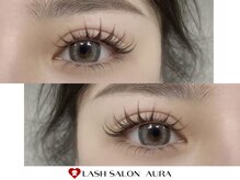 愛 ラッシュ アウラ(AURA)の雰囲気（フラットラッシュ/束感ボリュームラッシュ/ワンホンマツエク＊）