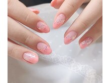 ネイルサロン マハロ 横浜四季の森フォレオ店(Nail Salon Mahalo)/斜めフレンチ