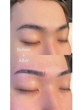 眉毛男子 新宿店/Before/After
