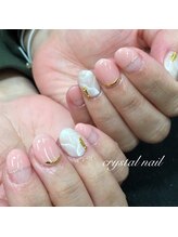 クリスタルネイル ゆめタウン博多店(CRYSTAL NAIL)/大理石ネイル