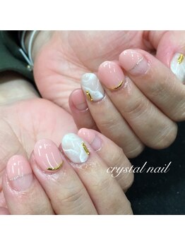 クリスタルネイル ゆめタウン博多店(CRYSTAL NAIL)/大理石ネイル