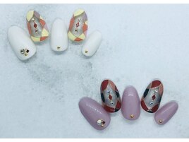 カラフルサークルネイル