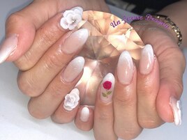 【自爪ネイル】３Dフラワー
