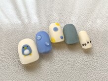 カラ ネイル 中津店(calla nail)/ペンギン×カラフルドット
