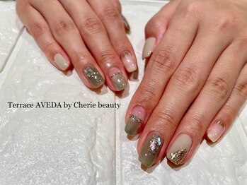 テラスアヴェダビューティー(Terrace AVEDA beauty)/グリーンニュアンスネイル