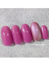 たゆ ネイル(たゆnail)/マグネットぶどうカラーネイル☆