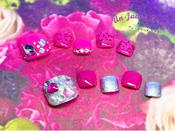 アン ジョーヌドラゴ/【フットネイル】キラキラネイル