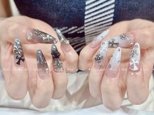レアネイル 渋谷店(Le’a nail)/白黒グラデーション