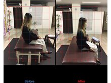 ストレチックス 近江八幡店/姿勢改善ビフォーアフター1回