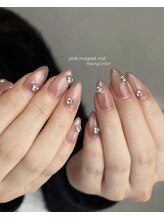 pink magnet nail