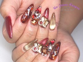【ロングネイル】秋ネイル