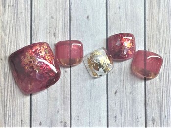 ミハフルーラ 与野(Home Nail Salon Mija Flura)/フットニュアンス　Y235FN