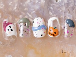 透け感ハロウィンおばけかぼちゃ