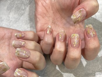 ニコルネイル(nicole nail)/ゴールドニュアンスネイル