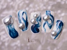アイネイルズ 町田店(I nails)/ブルーニュアンスネイル9480円