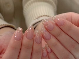 ラメグラデーションネイル